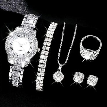 Setovi nakita: Set: Narukvica, Prsten, Materijal: Hirurški čelik — 2