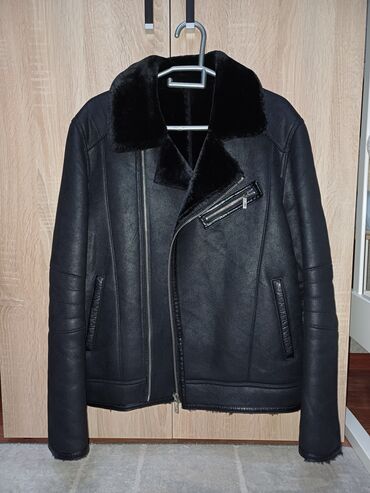 дубленки куртки кожа: Куртка цвет - Черный