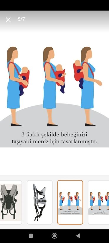 Uşaqlar üçün digər mallar: Iki dəfə istifadə edilib, 3 formada istifadə edə bilərsiz, hazırkı
