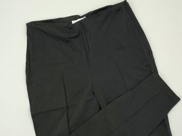 czarne t shirty z nadrukiem: Material trousers, Reserved, XL (EU 42), condition - Good