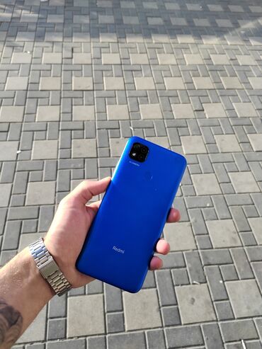 optimal telefon kredit: Xiaomi Redmi 9C, 64 ГБ, цвет - Синий, 
 Кнопочный, Отпечаток пальца