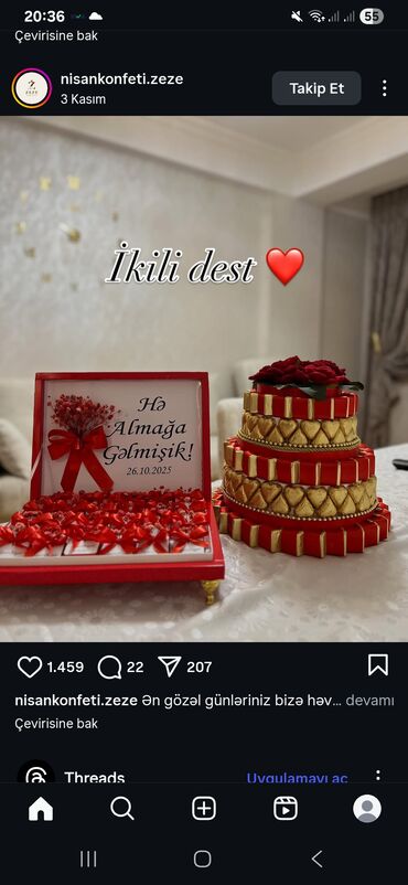 Xonçalar: Xınayaxdı və nişan mərasimləri üçün bəzəkli xonça her nov gul -da lalafo.az — 6 Xonçalar: Xınayaxdı və nişan mərasimləri üçün bəzəkli xonça her nov gul — 6