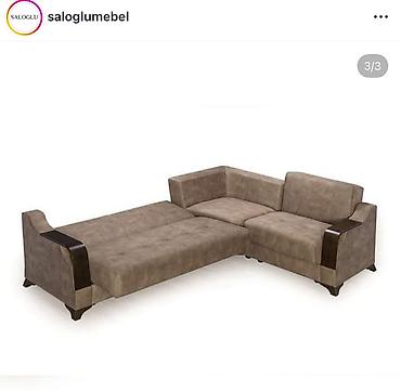 Künc divan – Saloglu Mebel əla vəziyyətdə demək olar ki işlənməyib
