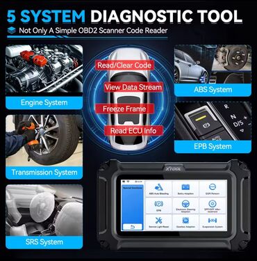 Alati za automobile: Novo - Xtool D5S OBD2 ABS,SRS,EPB / CAN FD FCA 16 Reset Auto — 25