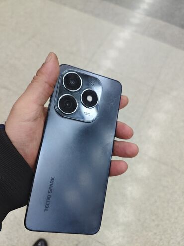 Mobil telefon və aksesuarlar: Tecno Spark 20C, 128 GB, rəng - Qəhvəyi, Barmaq izi, İki sim kartlı