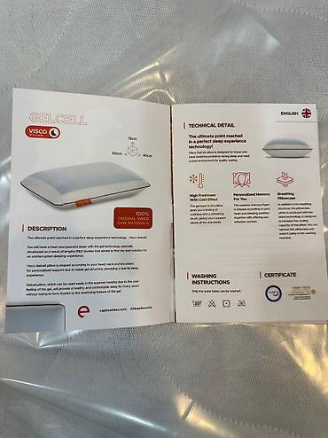 Balışlar, yastıqlar: Espira firmasınım Gelli yastıqları. Visco Gelcell Xüsusi olaraq gel — 4