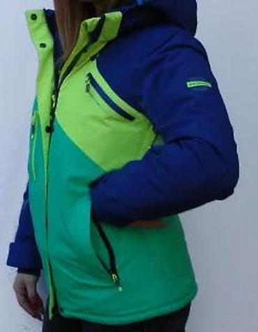 Ski jakne: Zimska/ski jakna – žensko - Trobojni dizajn: tamnoplava, limeta i — 15