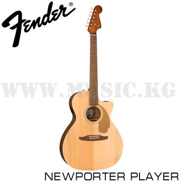 video cassette player: Электроакустическая гитара Fender Newporter Player Natural Раскройте