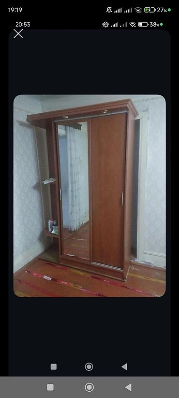 куплю шкаф купе: Sürgülü qapılı paltar şkafı - Material: ağac/laminat, tünd qəhvəyi — 2