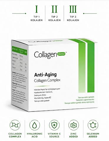 collagen: Collagen Forte Anti-Aging Collagen Complex – hidrolizə peptid Tip 1 — 1