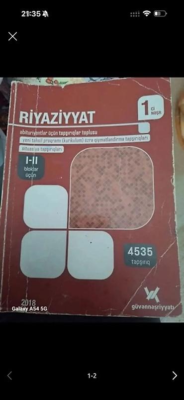 📚 Riyaziyyat – Abituriyentlər üçün Tapşırıqlar Toplusu 1-ci nəşr | lalafo.az -da 📚 Riyaziyyat – Abituriyentlər üçün Tapşırıqlar Toplusu 1-ci nəşr |