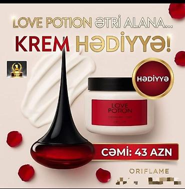 love potion: Oriflame Love Potion seti - Məhsul: Love Potion ətiri + bədən kremi - — 1