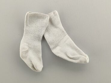 wysokie białe skarpety: Socks, 16–18, condition - Fair