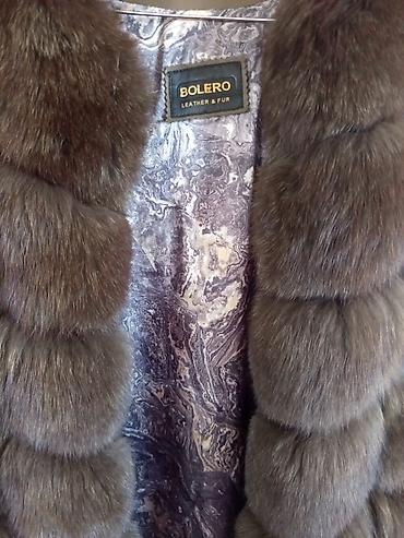 boler: Brend: BOLERO Leather & Fur Model: Uzun xəz jilet - Rəng: tünd — 2