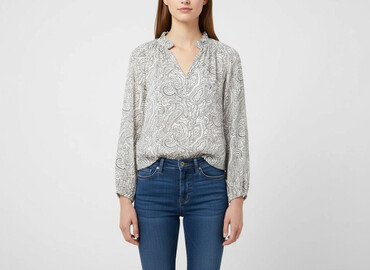 modne bluzki plus size: H&M, Жіноча блуза, розмір S