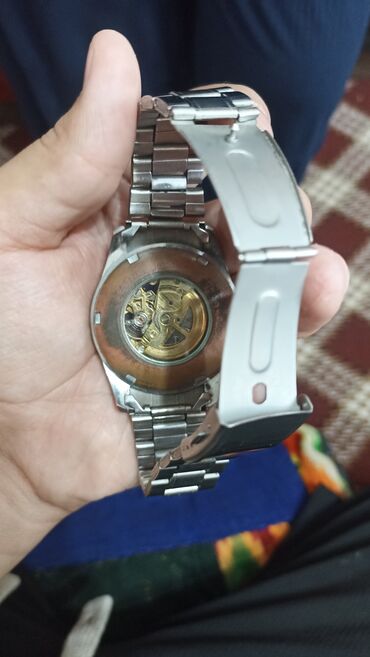 часы парные: Классические часы часы, Rolex, Серебро, Швейцария, Оригинал, Мужские, Б/у