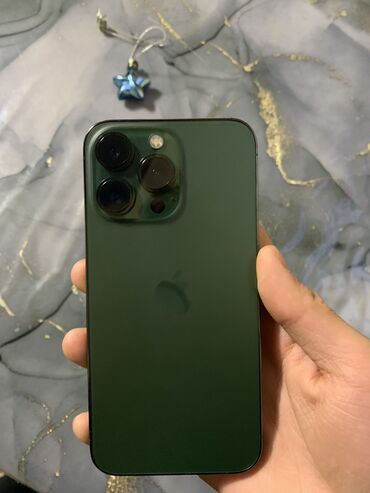 айфон 13 цена ош бу: IPhone 13 Pro, Колдонулган, 128 ГБ, Жашыл, 89 %