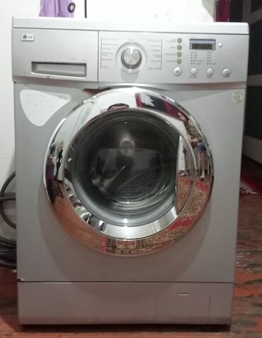lg paltaryuyan qurutma: Paltaryuyan maşın LG, 6 kq, İşlənmiş, Avtomat, Qurutma var, Ünvandan götürmə