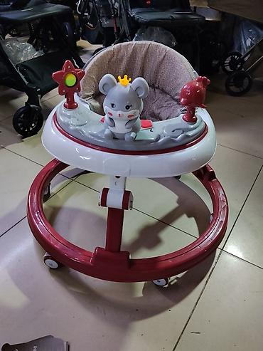 Детские ходунки с игровой панелью - Круглое устойчивое основание с