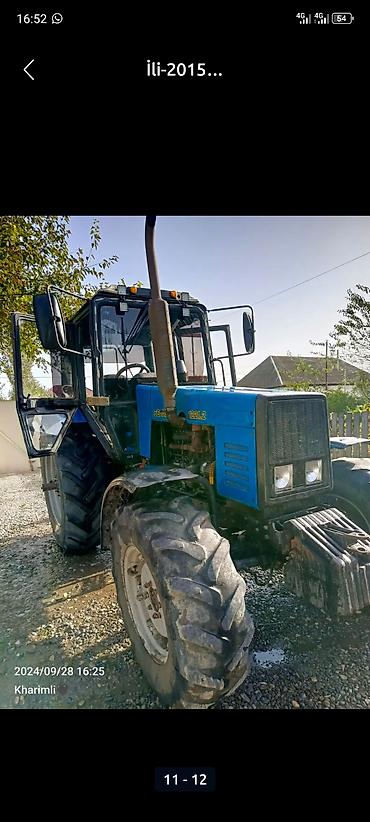 Traktorlar: Belarus MTZ 1221.2 traktor - Güclü dizel mühərrik, ön və arxa — 11