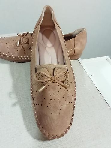 zene baletanke: Nove preudobne krem mokasine 39 broj. Unutrašnje gazište 25 cm — 6