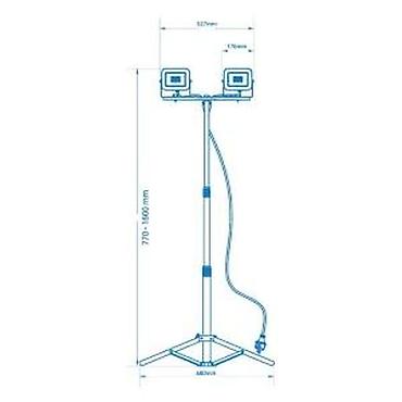 Baštenska rasveta: PRENOSNI PUNJIVI LED REFLEKTOR 30W | Punjivi reflektor velike — 11