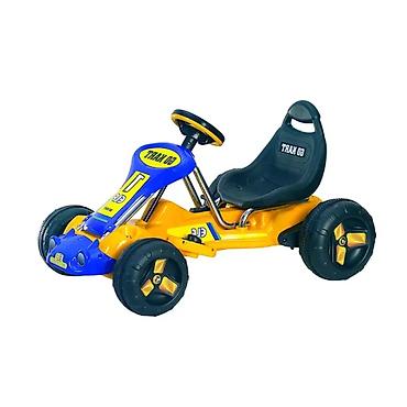 srebrne helanke: Formula na pedale 404 – Žuta (šifra: 404ž-90) Dečije karting vozilo — 1