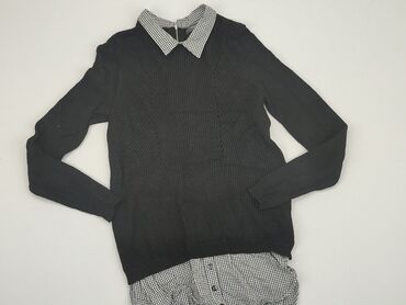 białe bluzki w czarne grochy: Sweter, Primark, M, stan - Dobry