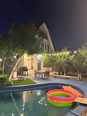 Bağ evlərinin satışı: Bakı, Hövsan qəs., 300 kv. m, 6 otaqlı, Hovuzlu, Kombi, İnternet, Artezian quyusu — 2