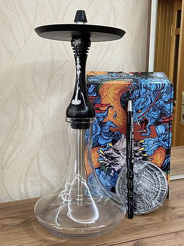 caşka qelyan: Nargilə dəsti – Original Alpha X Hookah tematik dizayn Paslanmaz — 3