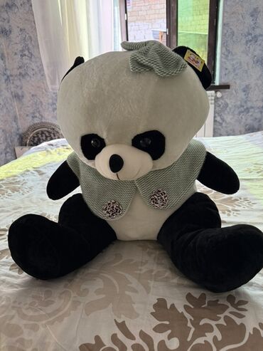 женьшень для набора веса: Böyük ölçülü yumşaq panda oyuncağı - Rəng: klassik ağ-qara -