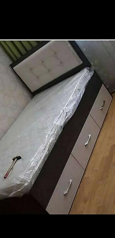 Çarpayılar: Yeni, Təknəfərlik çarpayı, Bazasız, Matras ilə, Siyirməli, Azərbaycan — 1