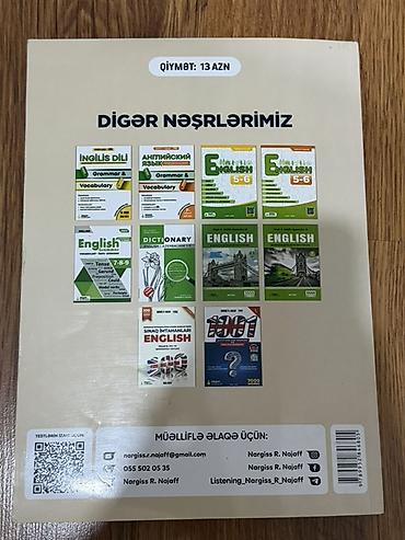 Книги и журналы: **English 250 – Sınaq toplusu** Buraxılış imtahanlarına hazırlaşanlar — 2