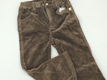 spodnie cargo z kieszeniami: Material trousers, 5-6 years, 110/116, condition - Good