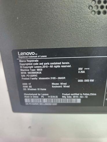 kamere za snimanje: LENOVO IDEACENTRE 310S-08ASR – AMD A9 / 16GB DDR4 / 128GB SSD / RADEON — 2
