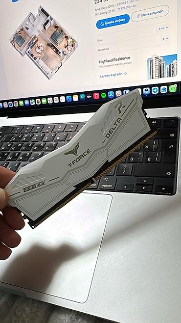 pc hisseleri: T-Force Delta DDR5 RGB 16 GB operativ yaddaş modulu (Ram) işləmir — 2