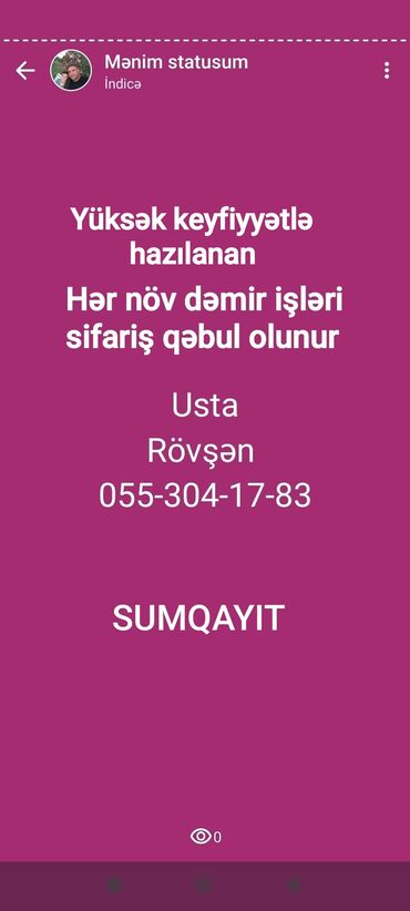 Həyət darvazaları: Hər növ dəmir, darvaza, raşotka, prilla, manqal və,s işləri. yüksək -da lalafo.az — 20 Həyət darvazaları: Hər növ dəmir, darvaza, raşotka, prilla, manqal və,s işləri. yüksək — 20