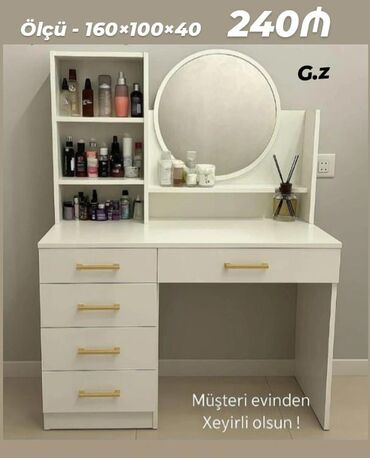 Güzgülər: Güzgü Masaüstü, Düzbucaqlı, Makiyaj üçün, Çərçivə ilə — 6