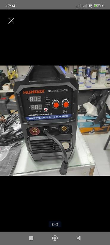 alet: HUNDAY MIG-MAG-TIG-MMA-800 invertor qaynaq aparatı Çoxfunksiyalı — 2