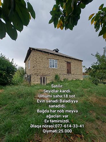 sedmoyda kiraye bina evleri: 2 комнаты, 18 м², Нет кредита, Без ремонта — 1
