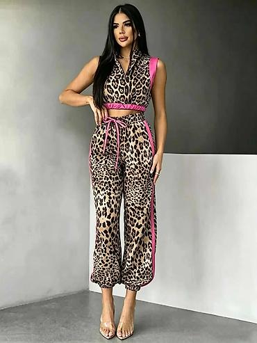 Gornji i donji deo: Dvoset – ženski komplet sa animal printom - Gornji deo: kratak — 5