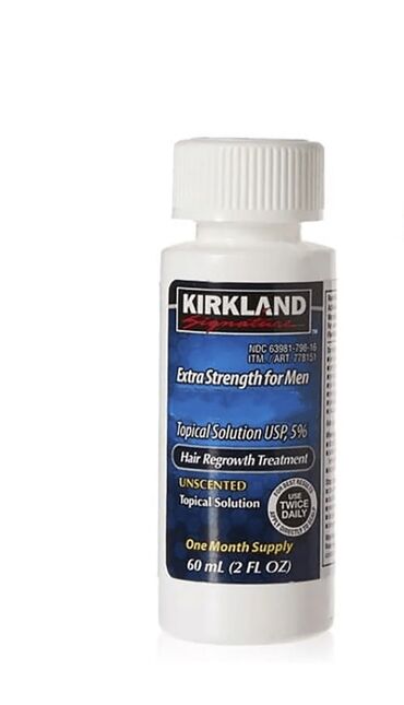 Saçlara qulluq: Kirkland Minoxidil 5% Kirkland Minoxidil 5% saç çıxardıcı məhsul