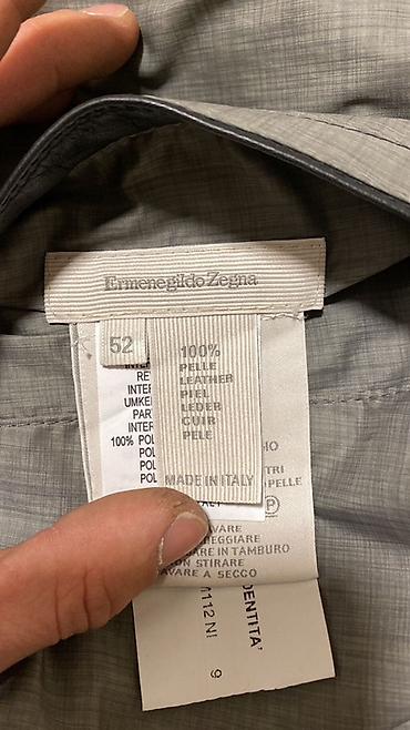Kožne jakne: Ermenegildo Zegna Black Lambskin Gray Techno Reversible bomber jacket — 2