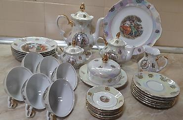 cay servis: Çay dəsti, Farfor, 6 nəfərlik, Almaniya — 2