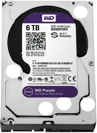 melber disk: Hdd wd purple 6 tb orginal