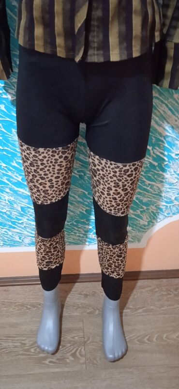 pantalone za trudnice h m: XL (EU 42), Likra, bоја - Šareno, Leopard, krokodil, zebra