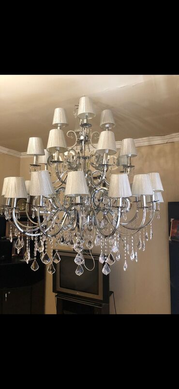 listir: Çılçıraq, 10 və daha çox lampa, Metal