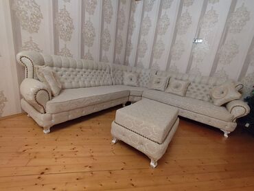 Divan və kreslo dəstləri: Yeni, Künc divan, Pufik, Bazasız, Açılmayan — 1