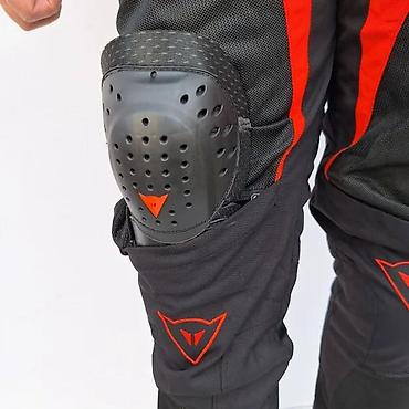 Sportska odeća: Pantalone za motor sa štitnicima Dainese Air Tex crno crvene — 10
