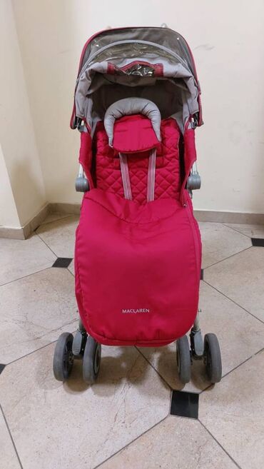 детские коляски maclaren: Коляска, цвет - Розовый, Б/у